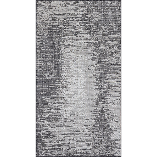 Borough Wharf Kalos Machine Woven Black/Grey Outdoor Rug Wayfair.co.uk